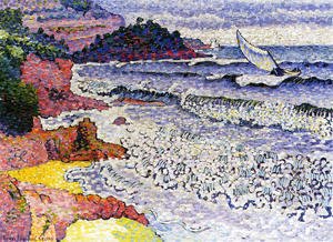 Henri Edmond Cross - The Choppy Sea, 1902-3