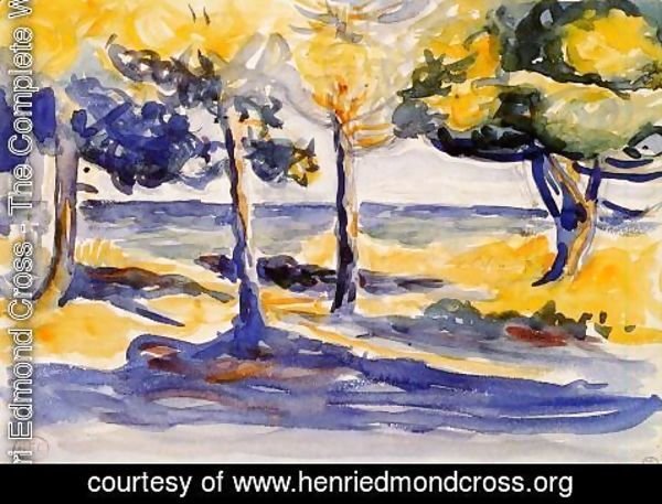 Henri Edmond Cross - Trees by the Sea