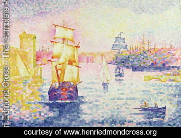 Henri Edmond Cross - The Port of Marseilles, c.1909