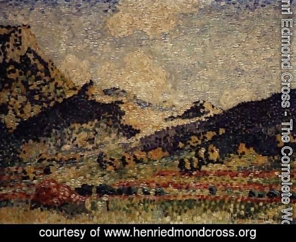 Henri Edmond Cross - Study for the Small Maures Mountains, 1909