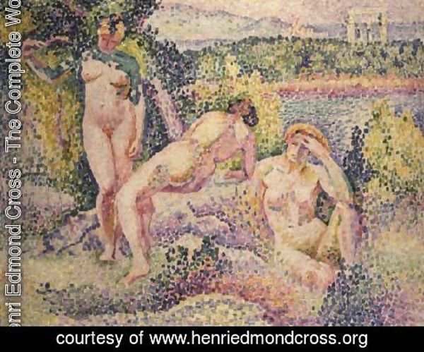 Henri Edmond Cross - Three Nudes, 1906