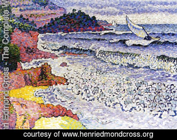 Henri Edmond Cross - The Choppy Sea, 1902-3