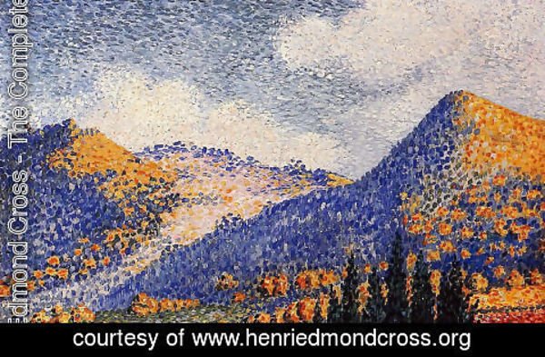 Henri Edmond Cross - Landscape, the Little Maresque Mountains