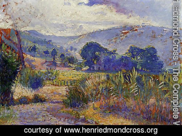 Henri Edmond Cross - Cabasson Landscape (study)