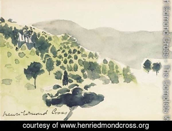 Henri Edmond Cross - Les pins sur la colline