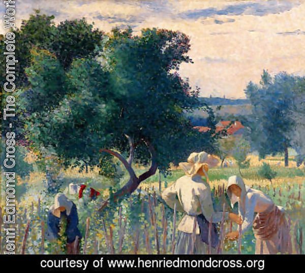 Henri Edmond Cross - Women Tying the Vine