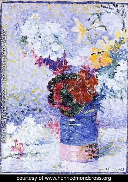 Henri Edmond Cross - Flowers In A Glass